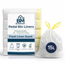 Pedal Bin Liners 15L White
