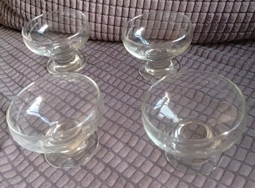 Vintage clear plain glass - plain,