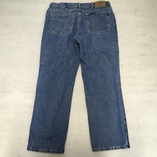 Vintage Lee Jeans Mens 34x30 Blue Denim Rider Straight USA Cowboy W34 L30