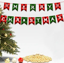 Merry Christmas Banner Bunting