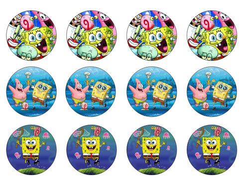 Sponge bob edible cake - bob, 12