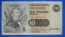 1982 Clydesdale Bank PLC £10