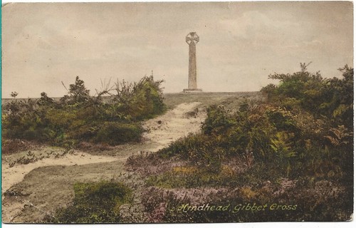 Scarce old postcard gibbet - old,