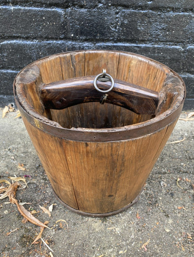 Antique chinese wooden well - chinese,