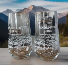 2 Rekorderlig Cider glasses