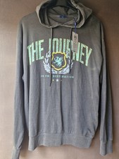BNWT Jack & Jones Mens Grey Hoodie Jorcharge Washed Sweat Hood Size Medium 