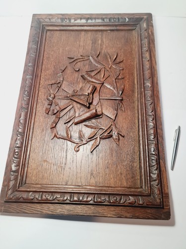 Ornate hand carved - ornate, crest