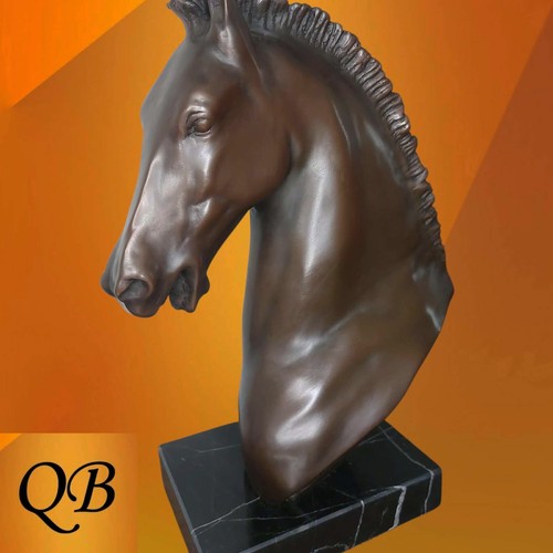 Art deco bronze horse - deco, head