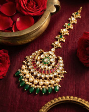 Real Gold Plated Wedding Maang