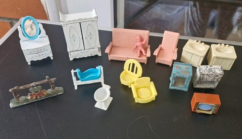 Vintage dolls house furniture - vintage,