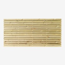 Double Slatted Fence Panel