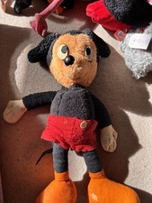 Vintage Mickey Mouse Soft Toy