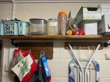 Solid Wood Scaffold Board Shelf Any Size Industrial Rustic Shelves No Brackets