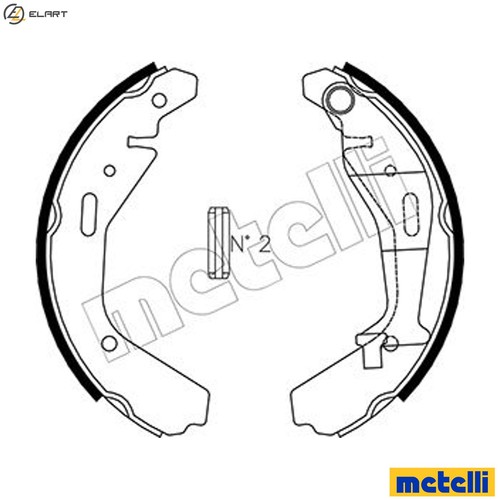 Brake shoe set 0318 - brake,