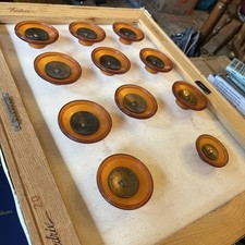 Bakelite Brass & Amber Gold