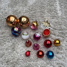 Vintage Christmas Baubles Set