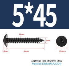 Black A2 Stainless Steel