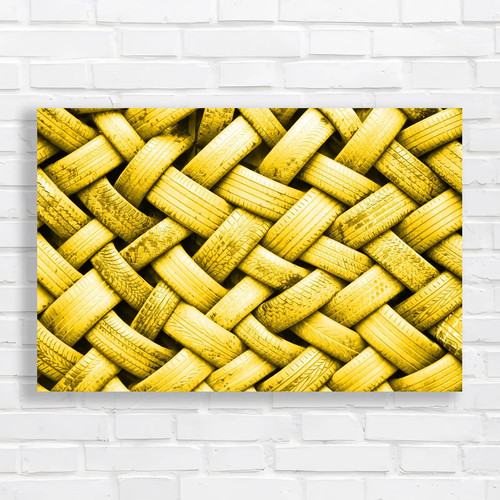 Rubber tyres yellow canvas - tyres,