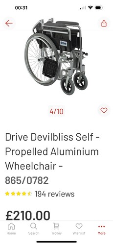 Drive devilbiss wheel chair - drive,