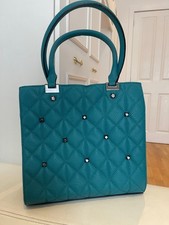 AVON BRANDED LADIES HANDBAG SHOULDER BAG TEAL BLUE COLOUR