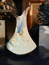 Franz Porcelain Papillon Butterfly Vase FZ01422 Boxted 