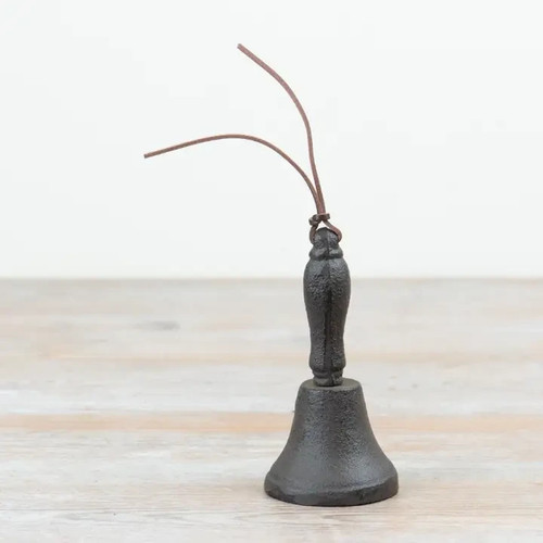Rustic cast iron dinner bell - cast,