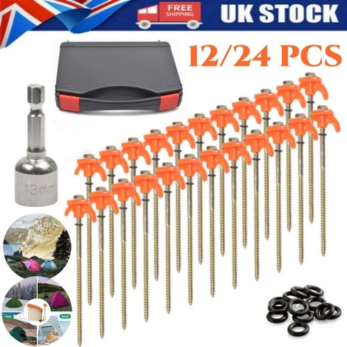 Tent pegs screw in - x,
