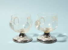 1915 Pair Tot Glasses with