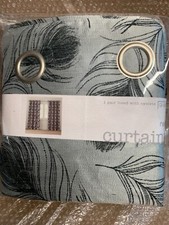 NEXT Grey Silver Leaf Eyelet