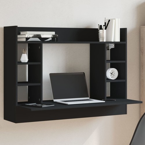 Wall mounted desk black - desk,
