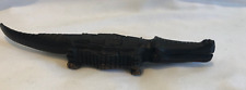 Hand Carved Ebony African Wooden Crocodile Alligator Ornament - Vintage