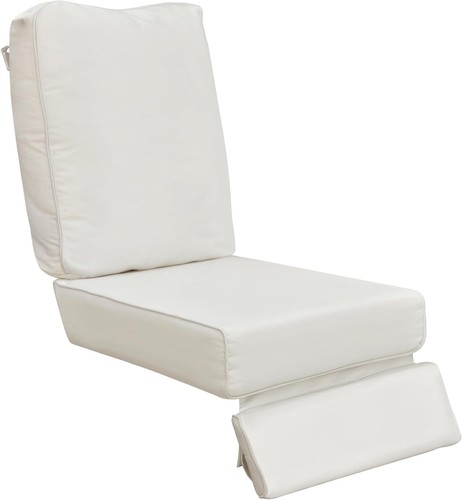 Cream outdoor recliner - cream,