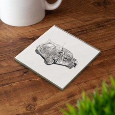MG Metro 6R4 Glass Coaster Set