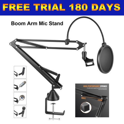 Microphone stand adjustable - microphone, stand,