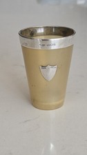 Antique Sterling Silver Hallmarked Horn Beaker By Joseph Cook & Son 1926