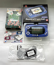 2002 WONDER SWAN CRYSTAL COLOR BLUE VIOLET &  Game (Mint Condition)