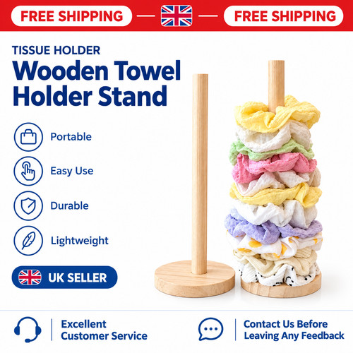 Wooden roll paper towel - towel, holder