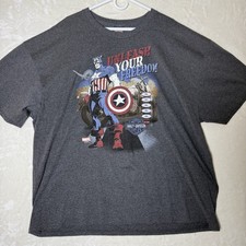 Harley Davidson 3XL NEW J&L Harley Sioux Falls, SD Marvel Captain America 2018
