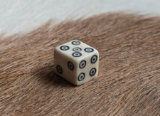Roman Dice Cow Bone Die ring