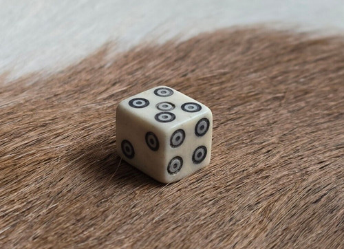 Roman dice cow bone - cow, ring