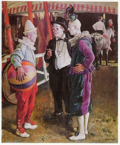 Three circus clowns - circus,