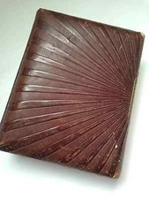 Victorian Lge Leather Bound Family Photograph Album Ireland with wear 40+Photos.