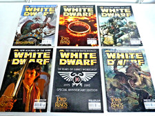 VINTAGE WARHAMMER / WHITE DWARF MAGAZINES X 6 ISSUES 300,301,302,304,305,306.VG