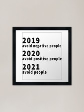 Avoid Negative People Framed