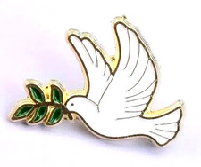 Dove peace pigeon enamel - dove,