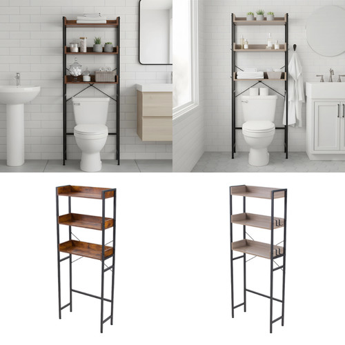 Slim over toilet storage shelf - over,