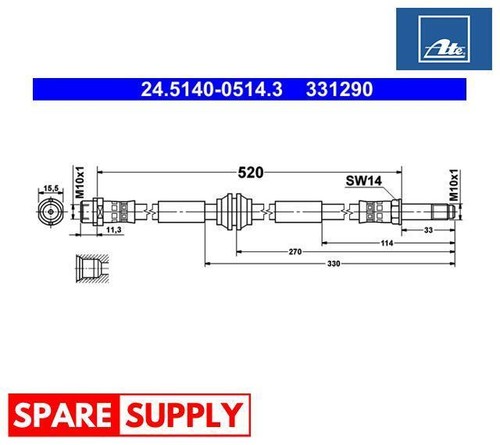 Brake hose for california - brake,