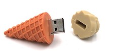 Vanilla Ice Cream Cone Summer Funny USB Stick Various Capacities