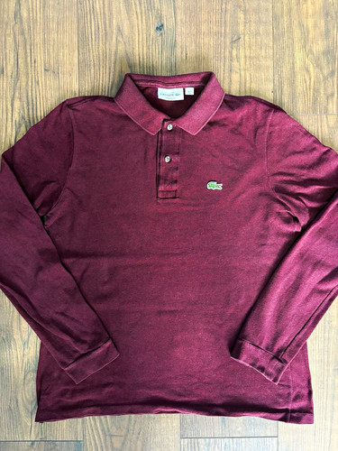 Lacoste mens long - sleeve, polo