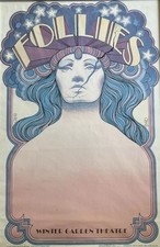 WINTER GARDEN THEATRE "FOLLIES" POSTER - EDWARD BYRD - A/F